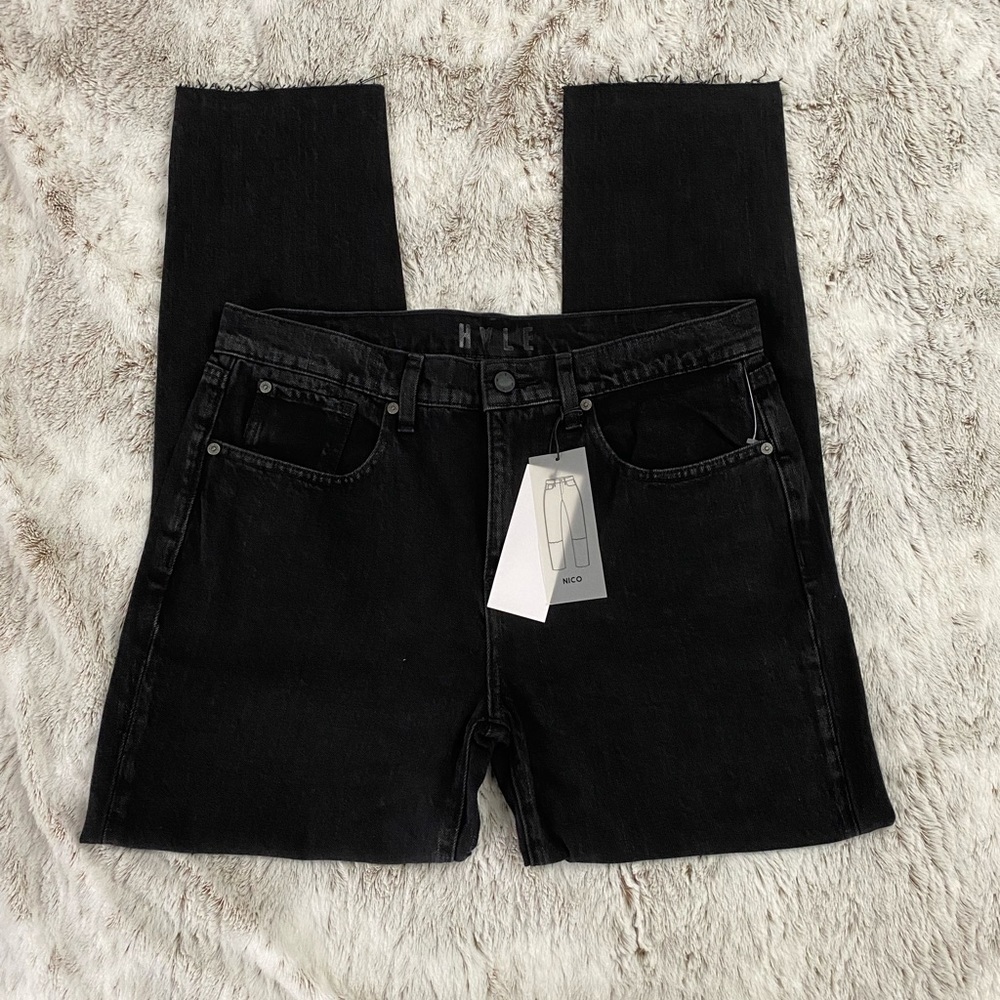 HALE Women Boyfriend Jeans | High Rise Straight Leg Boyfriend Jeans | Straight - Picture 3 of 11